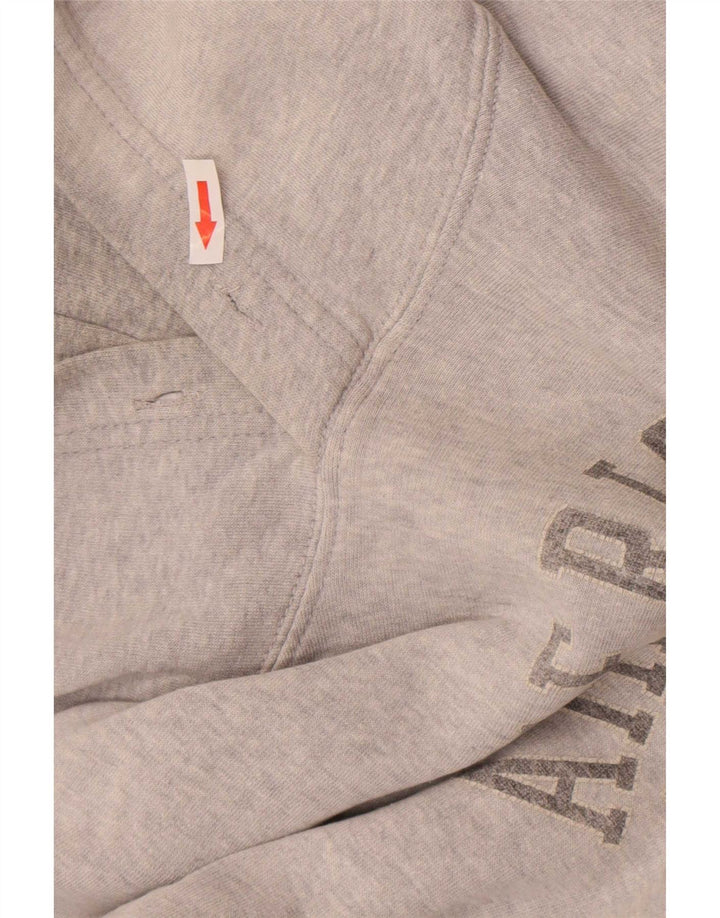 American Eagle Herre Grafisk Hoodie Jumper 2XL Grå Bomuld