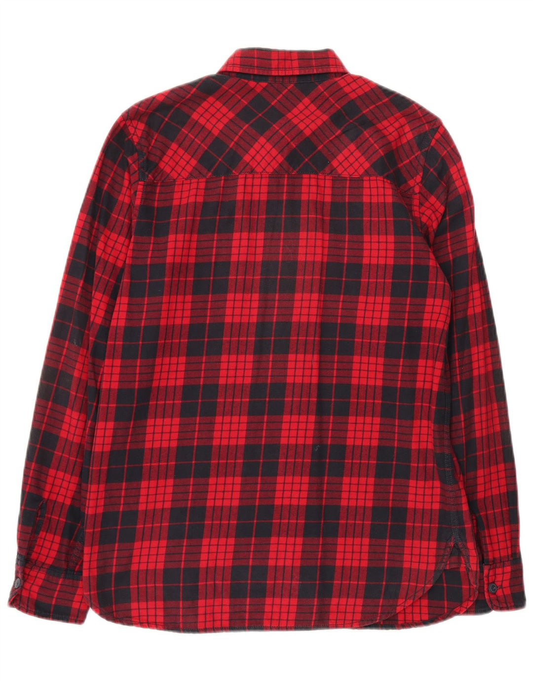 Carhartt Herre flannel skjorte lille rød plaid bomuld