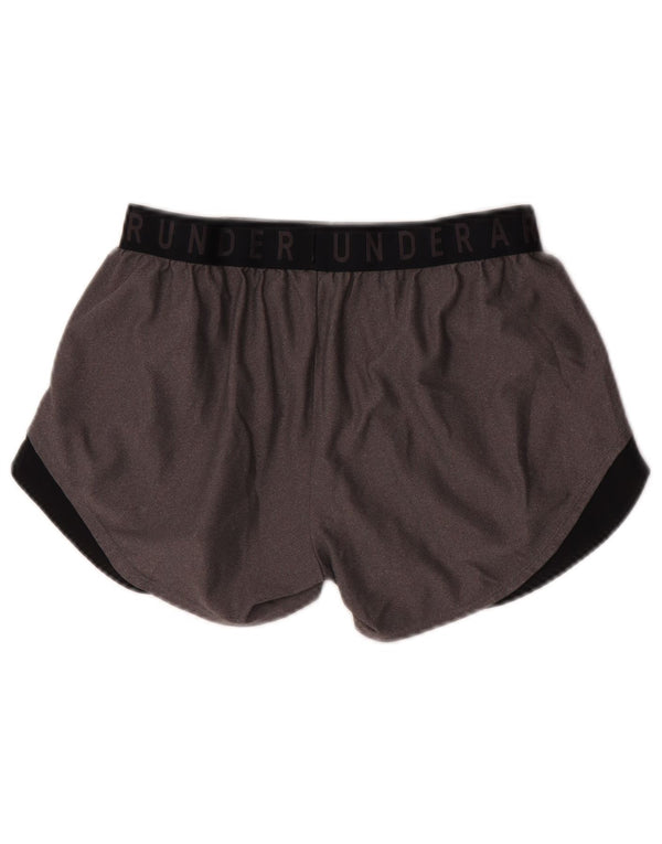 Under Armour Dame Sports Shorts UK 12 Medium Grey Polyester Sports