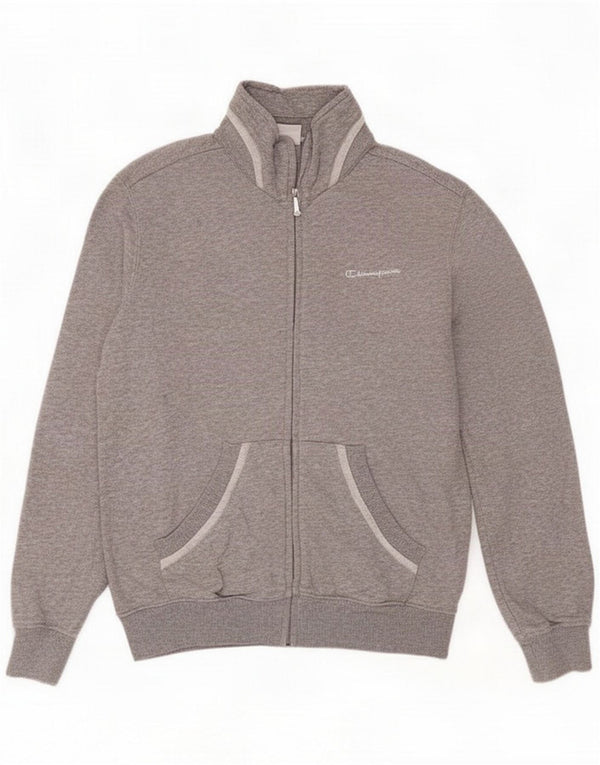 Champion træningsdragt topjakke til kvinder UK 10 Small Grey Flecked Cotton