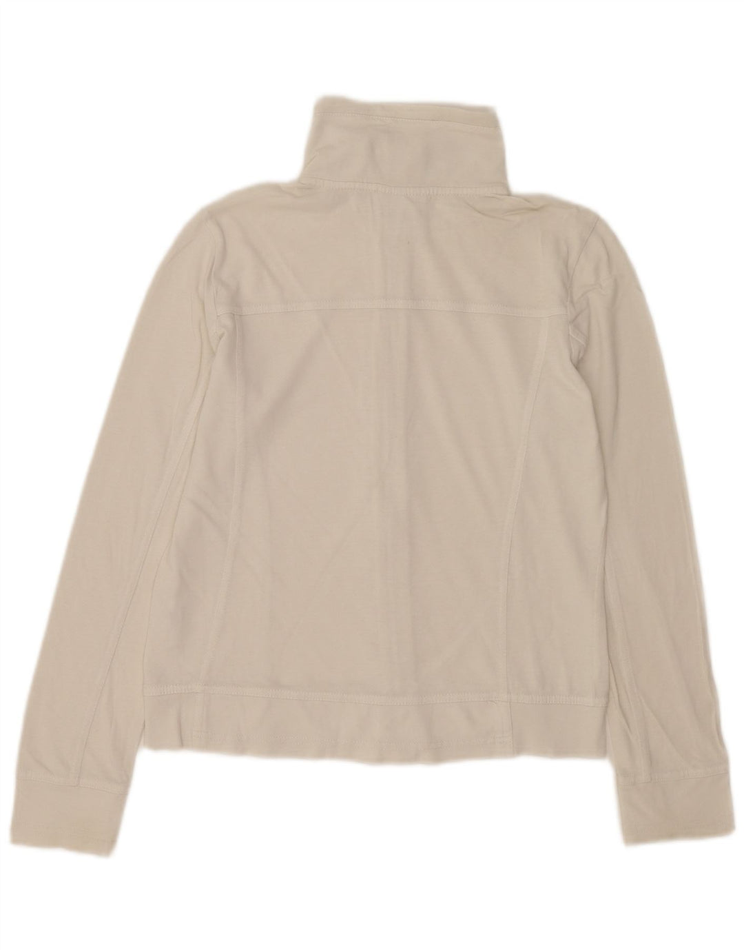 Champion Womens Easy Fit træningsdragt Topjakke UK 10 Small White Bomuld