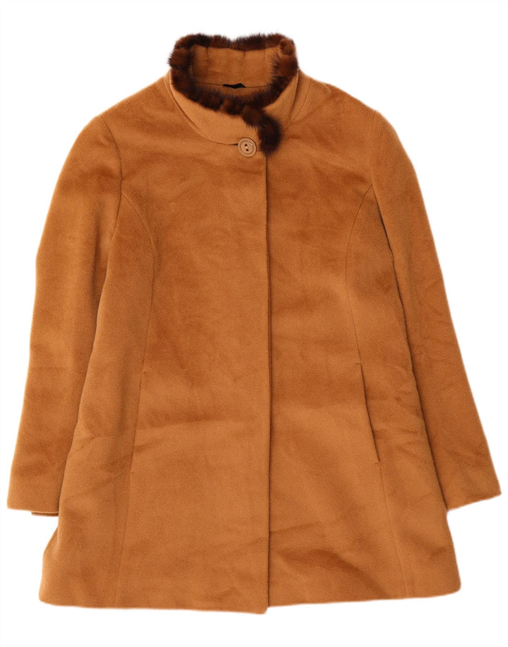 Vintage overfrakke til kvinder IT 43 Medium Brun Uld
