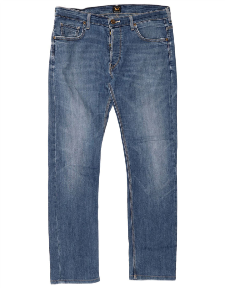 Lee Mens Powell Slim Jeans W34 L32 Blå Bomuld