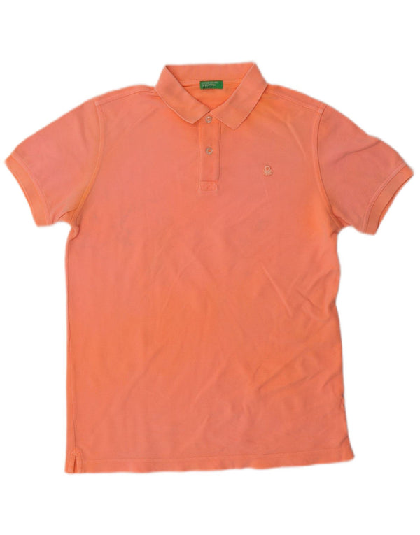 Benetton Boys Polo Shirt 13-14 år 3XL Orange