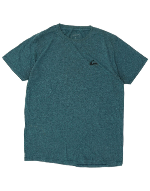 Quiksilver Herre Regular Fit T-Shirt Top Medium Blue Bomuld