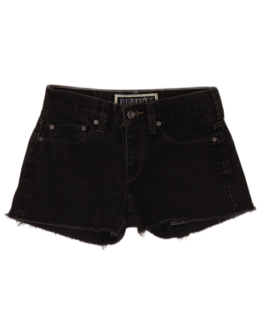 Levi's Dame 511 Skinny Denim Shorts W30 Medium Sort Bomuld
