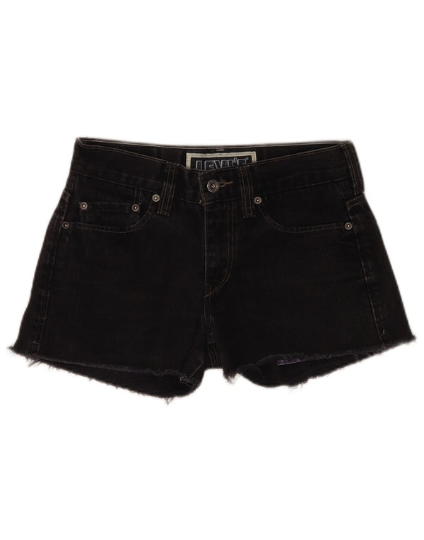Levi's Dame 511 Skinny Denim Shorts W30 Medium Sort Bomuld