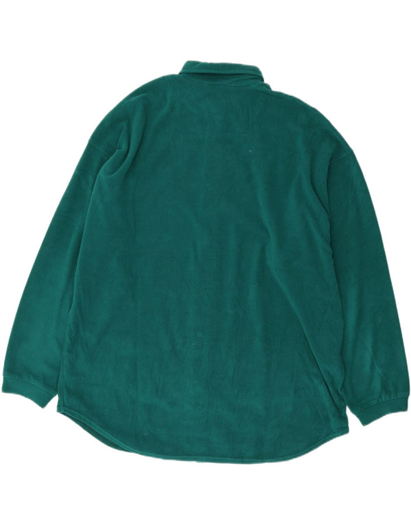 TÆNK PINK Herre Loose Fit Fleeceskjorte 2XL Grøn Polyester