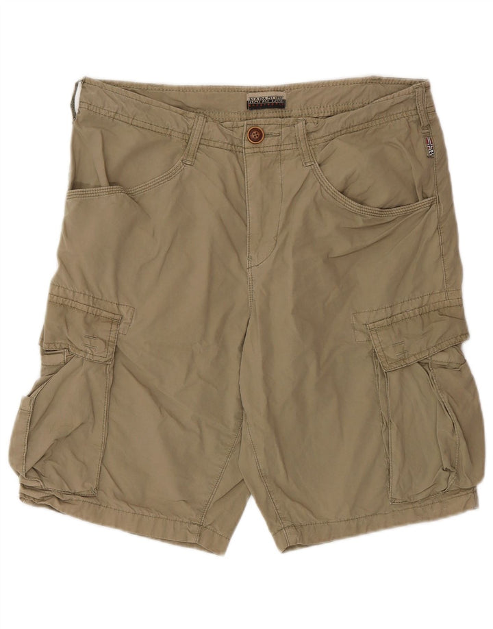 Napapijri Herre Cargo Shorts W30 Medium Khaki Bomuld
