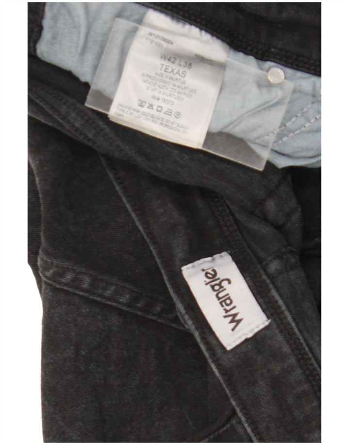 Wrangler Herre Texas Straight Jeans W42 L36 Sort