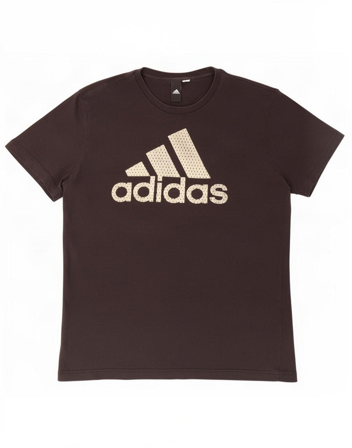 Adidas Herre grafisk T-shirt Top Medium Sort