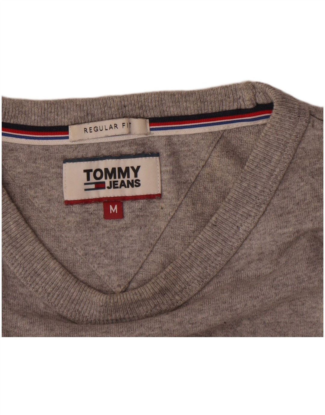 Tommy Hilfiger Herre Regular Fit Grafisk Top Langærmet Medium Grey Flecked