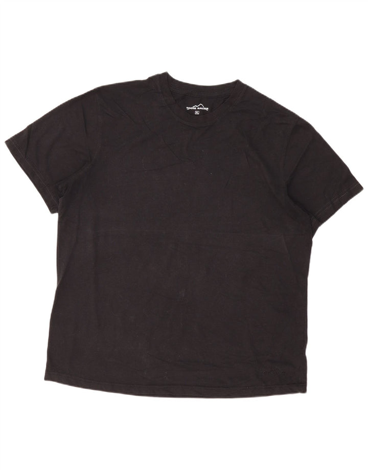 Eddie Bauer Herre T-Shirt Top XL Sort Bomuld