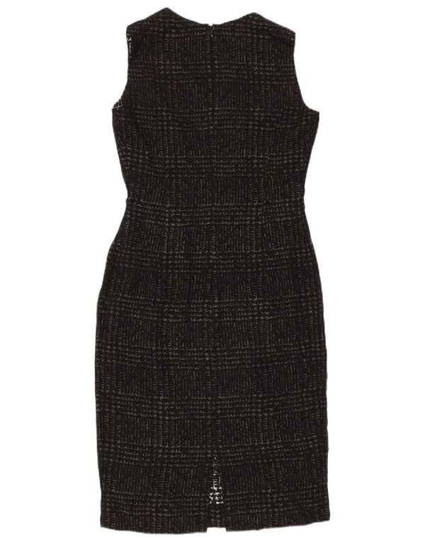 Gianfranco Ferre Dameskedekjole UK 10 Small Black Houndstooth