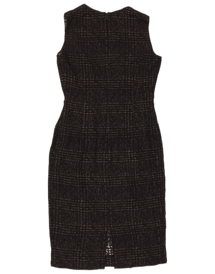 Gianfranco Ferre Dameskedekjole UK 10 Small Black Houndstooth