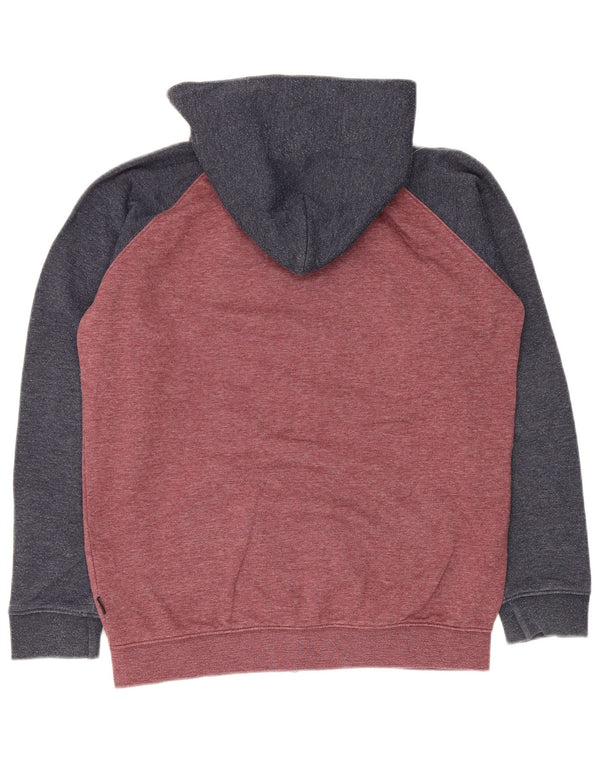 Quiksilver hættetrøje med lynlås til drenge 13-14 år Rød Colourblock Bomuld