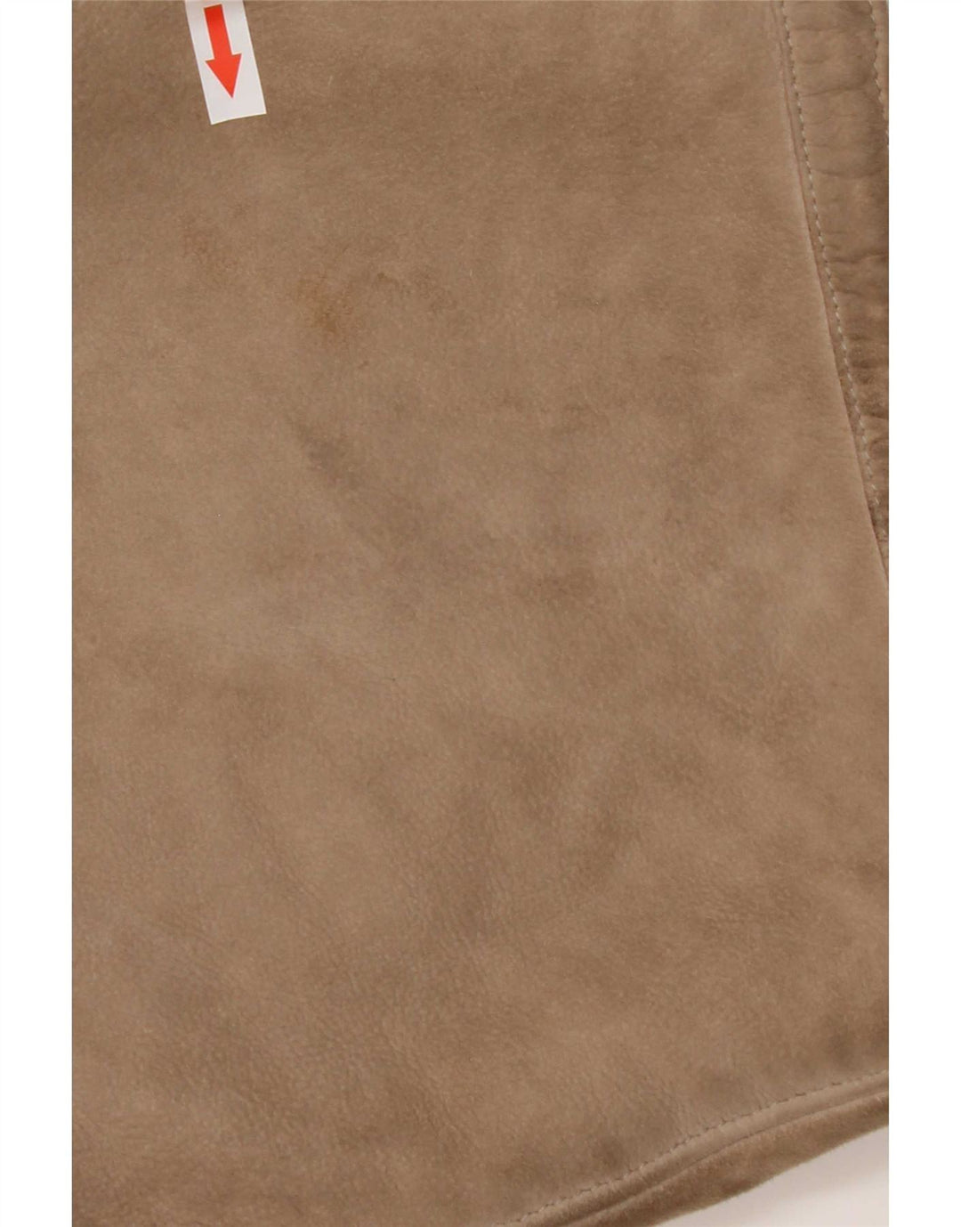 Vintage Dame 3/4 ærme Shearling Coat UK 14 Medium Beige