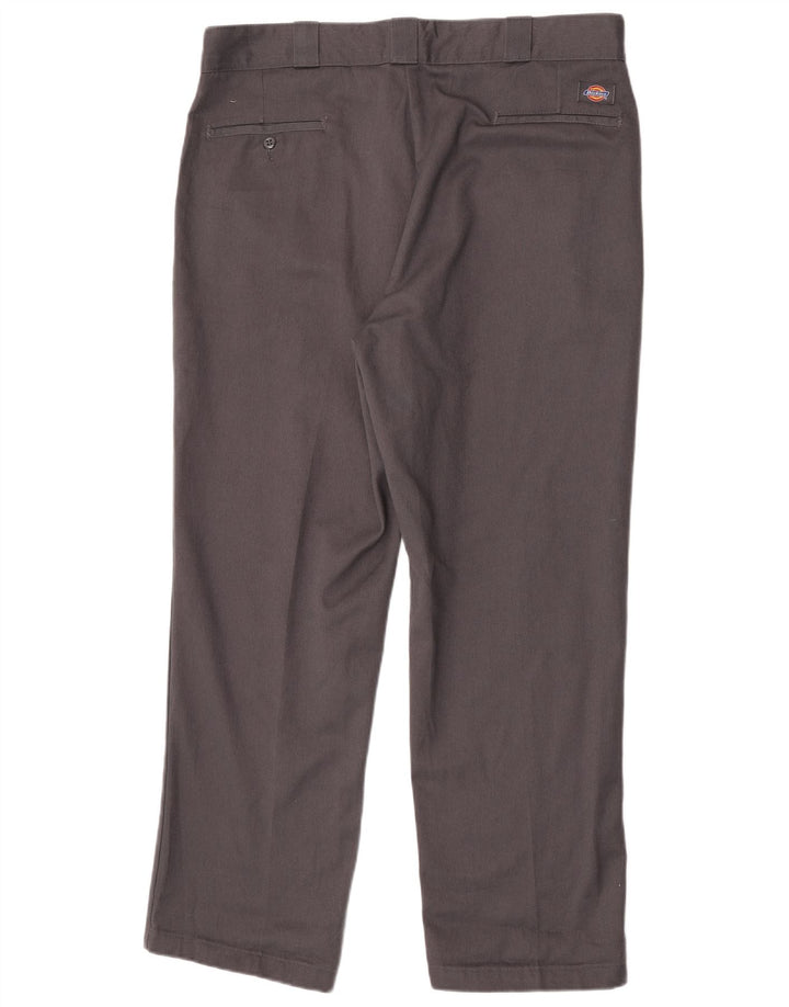 Dickies Straight Chino-bukser til mænd W38 L30 Grå polyester