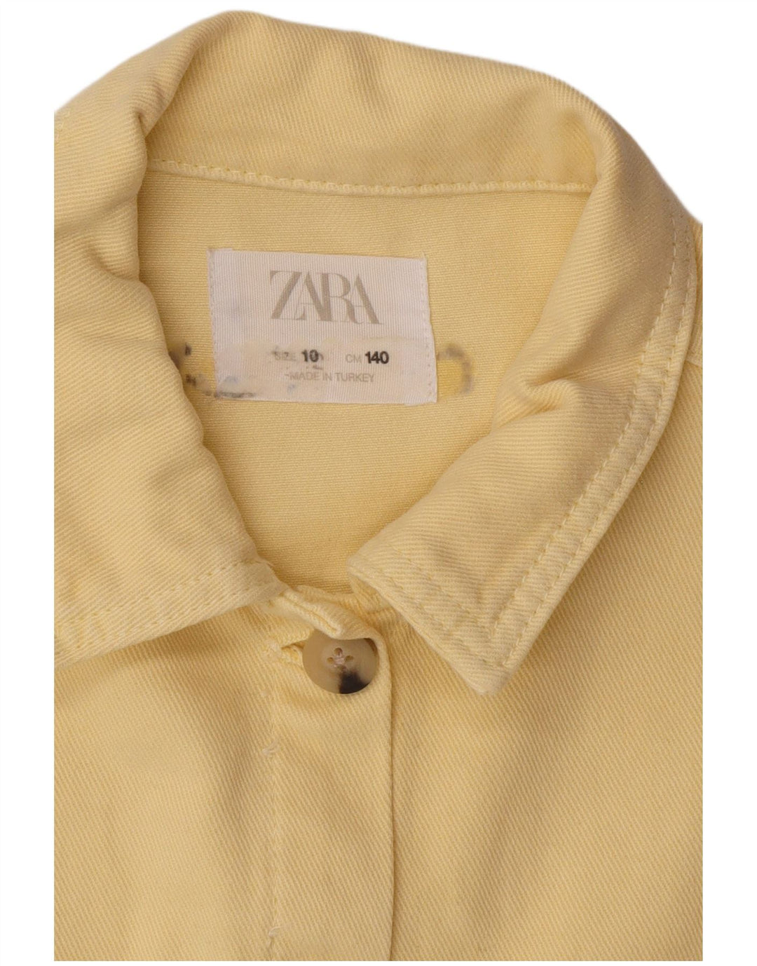 Zara Girls Crop Bomber Jacket 9-10 år Gul