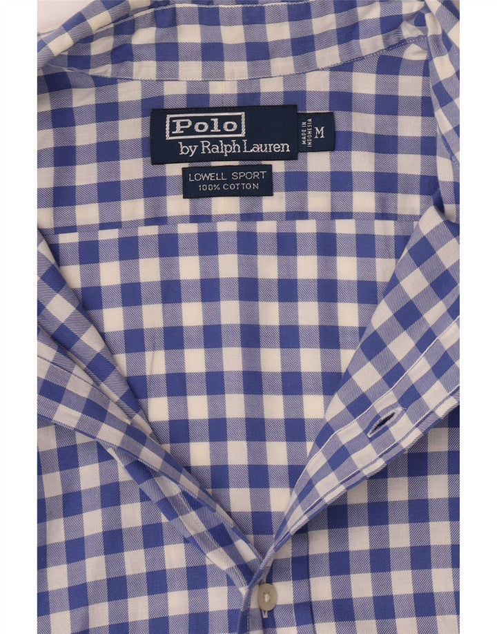 Polo Ralph Lauren Herre Lowell skjorte Medium Blue Gingham Cotton
