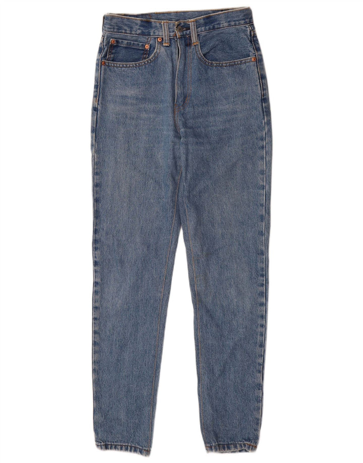Levi's Dame 550 tilspidsede jeans W28 L30 Blå Bomuld