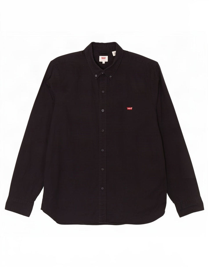 Levi's herreskjorte XL sort bomuld