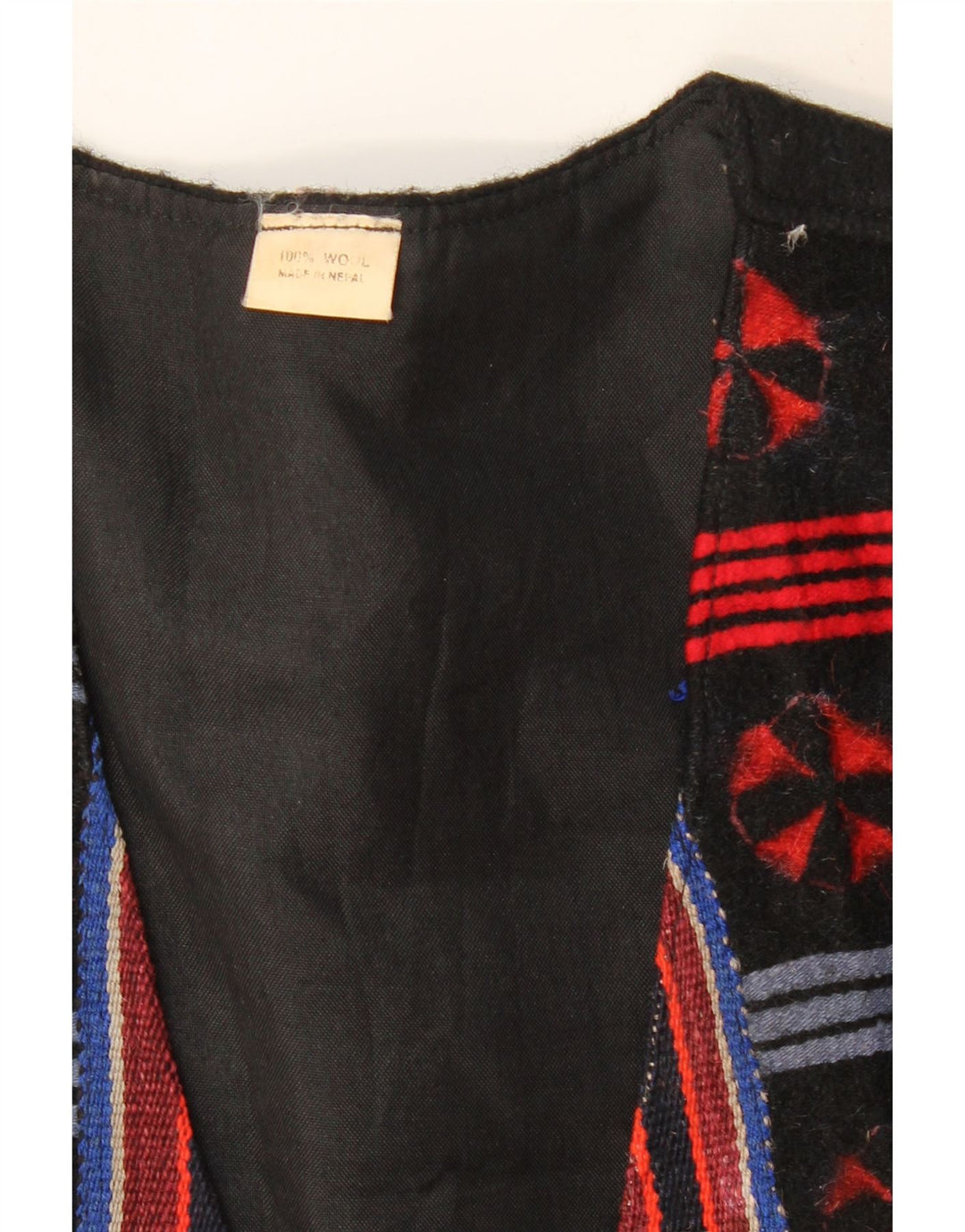 VINTAGE Herrevest Medium Flerfarvet Fair Isle Wool