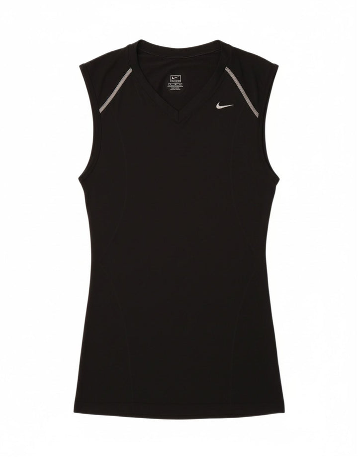 NIKE Womens Vest Top UK 18 XL Black Vintage Nike and Second-Hand Nike from Messina Hembry 