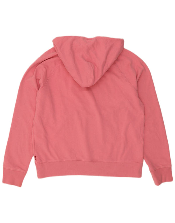 Levi's Grafisk hættetrøje til kvinder UK 14 Medium Pink Bomuld