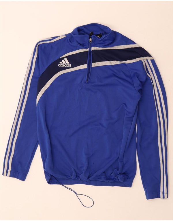 ADIDAS Herre Climalite Pullover Træningsdragt Top UK 40/42 Medium Blue