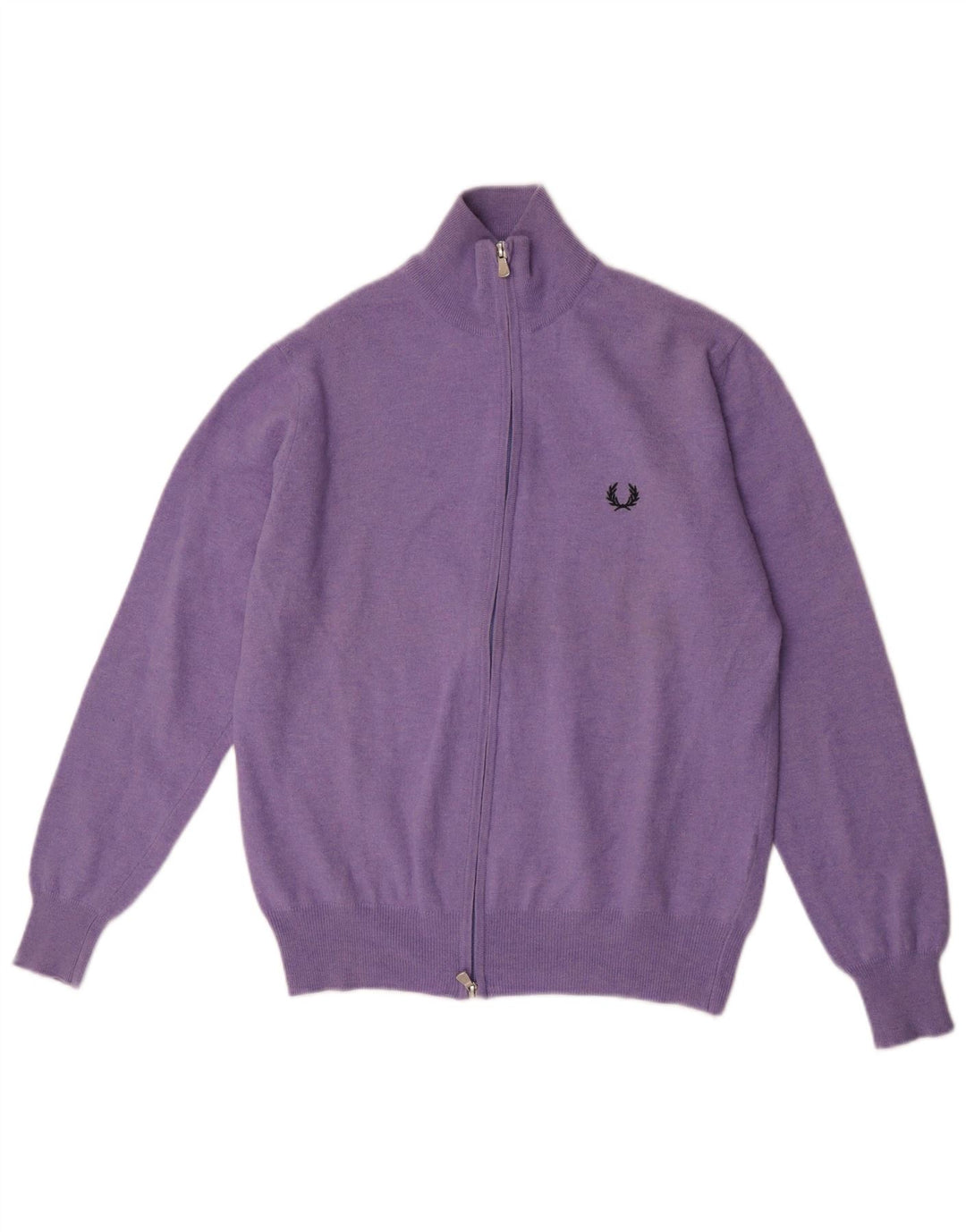 Fred Perry Herre cardigan sweater lille lilla uld