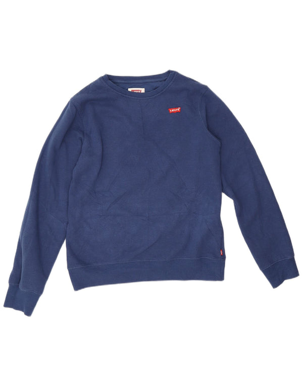 Levi's Boys Sweatshirt Jumper 15-16 år Marineblå bomuld