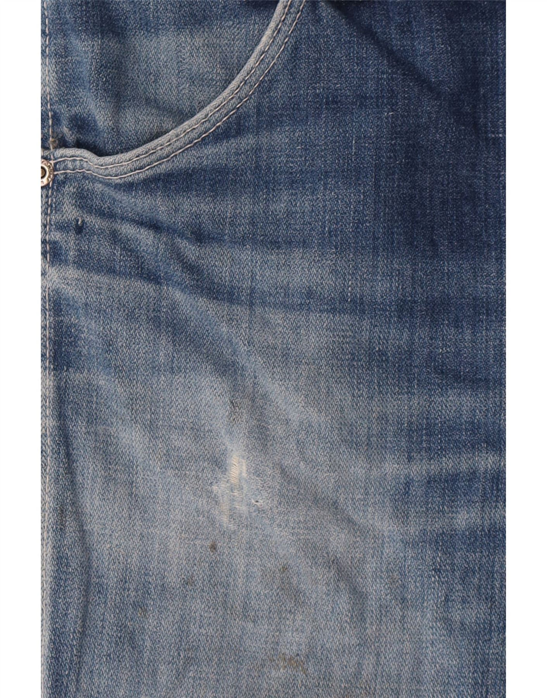 Wrangler Dames Distressed Denim Shorts W29 Medium Blue