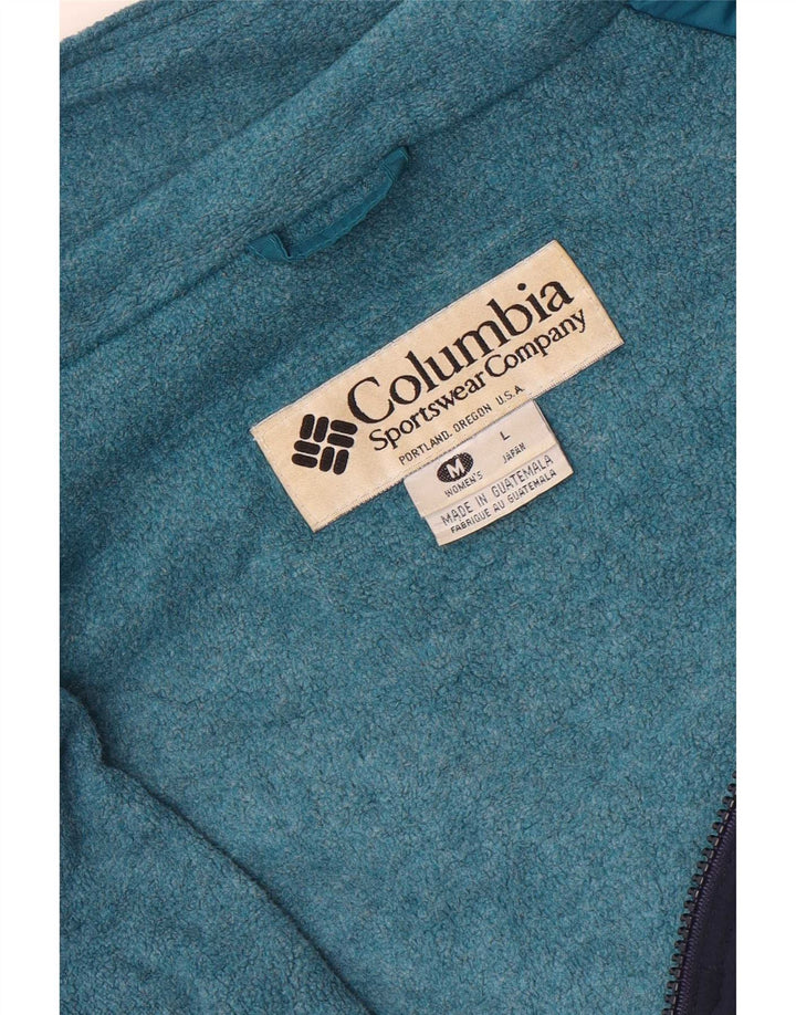 Columbia Womens Loose Fit Windbreaker Jacket UK 14 Medium Navy Blue