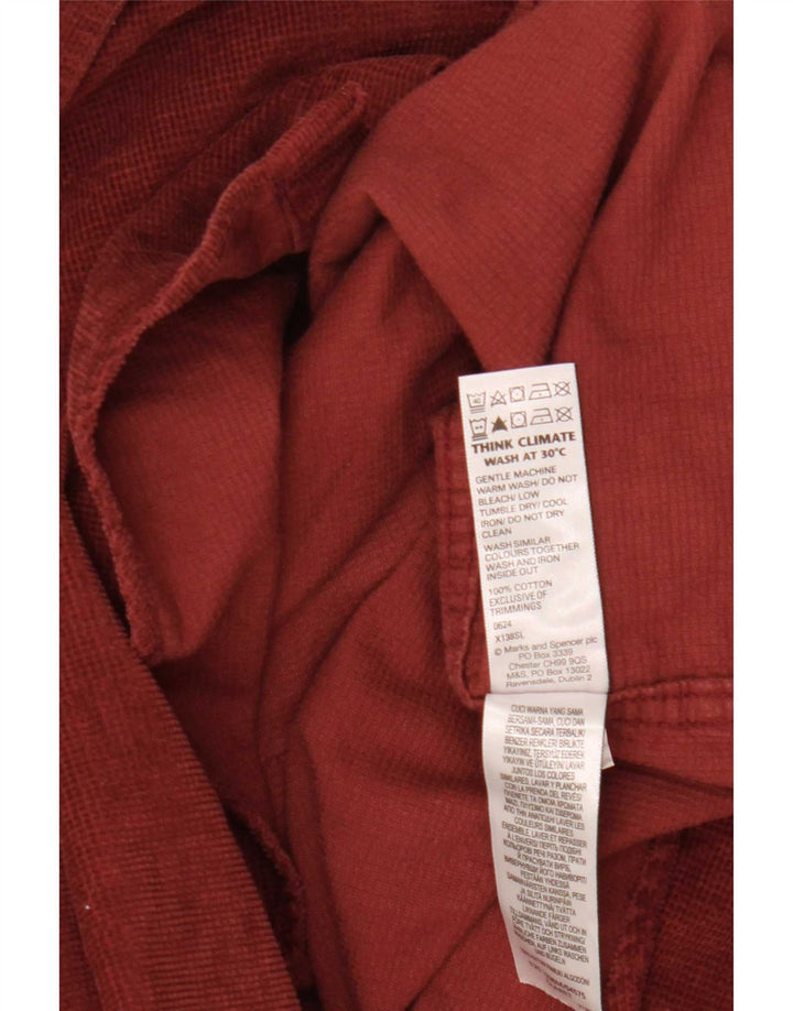 Marks & Spencer Herreskjorte 2XL Bourgogne bomuld