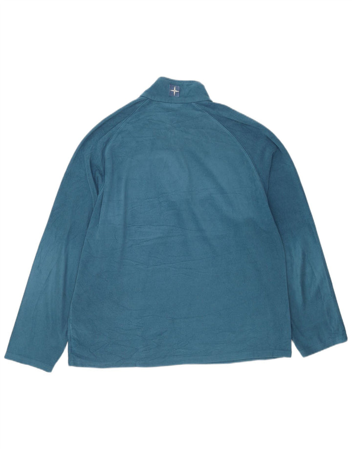 Mountain Warehouse Herre Fleece Jumper med lynlås XL Blå Polyester