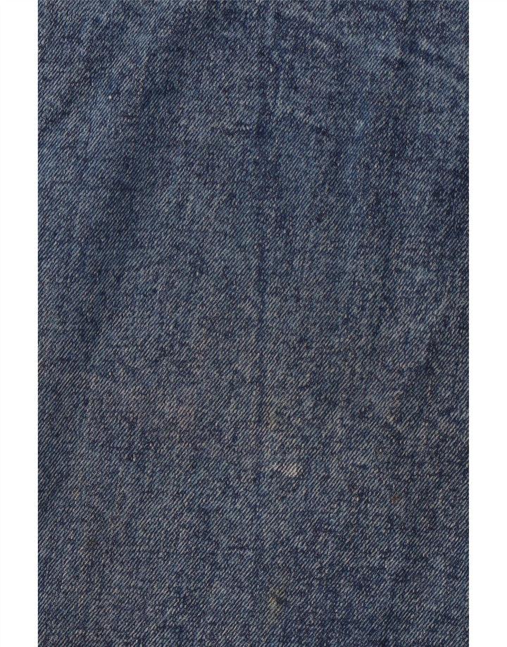 VINTAGE denimnederdel til kvinder W30 Medium Blue Colourblock