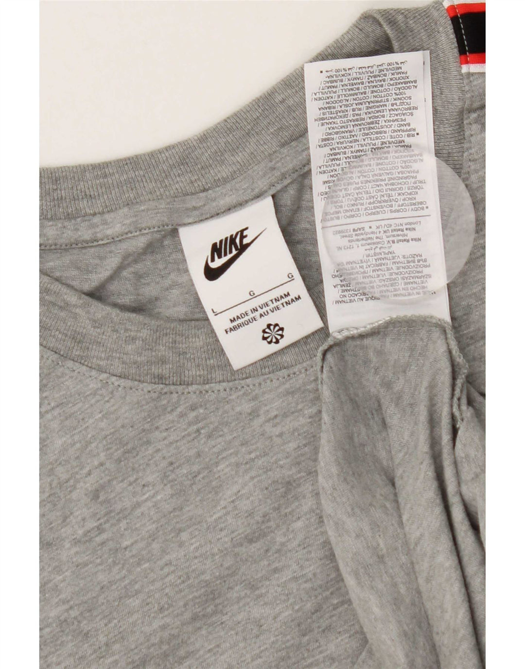 Nike Herre grafisk T-shirt Top Stor grå Colourblock Bomuld