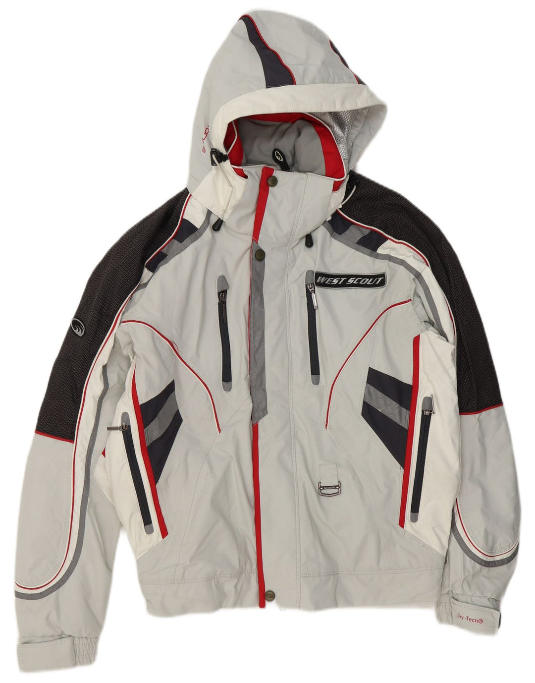 West Scout Herre Loose Fit Skijakke UK 36 Small Grey Colourblock Polyester