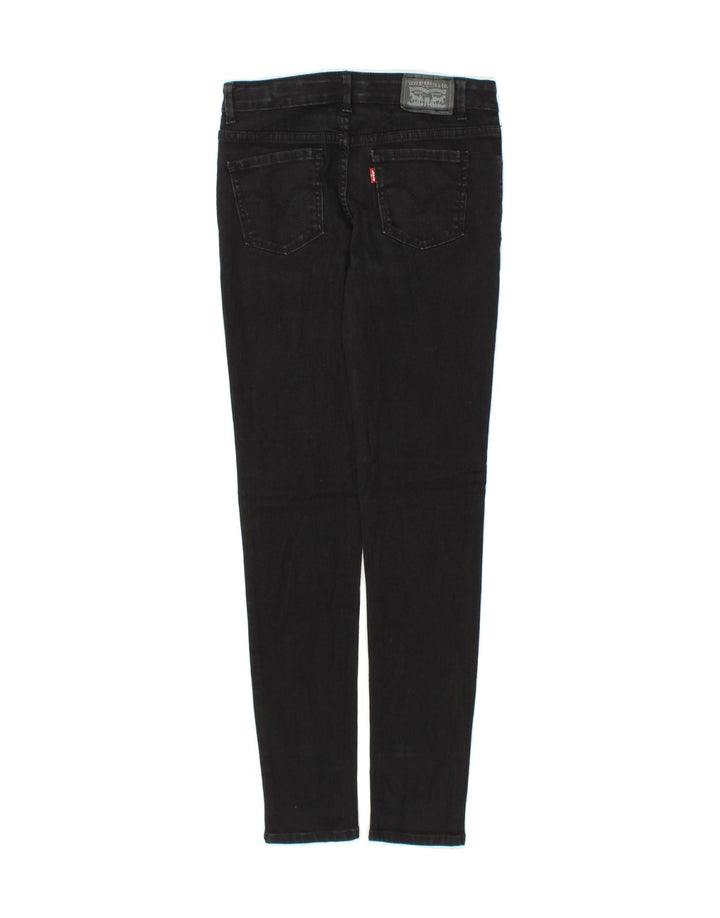 LEVI'S Womens 710 Super Skinny Jeans W24 L28 Black Vintage Levi's and Second-Hand Levi's from Messina Hembry 