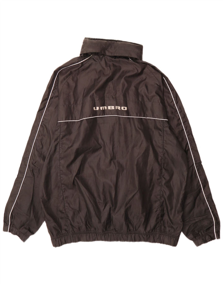 Umbro Herre Regular Fit Træningsdragt Top Jakke Stor Sort Polyester Sports