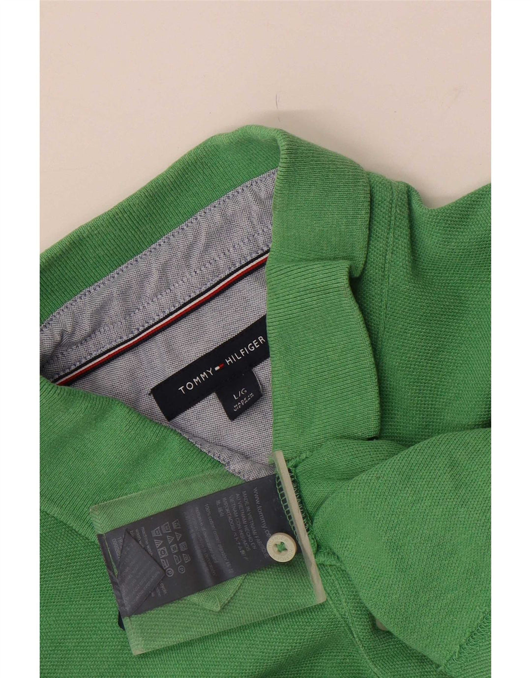 Tommy Hilfiger Polo Shirt til mænd Stor grøn bomuld