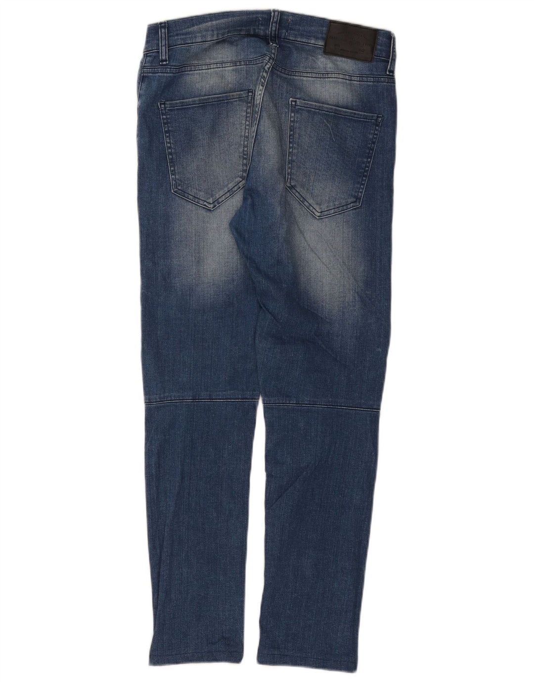 Zara Herre Distressed Slim Jeans EU 40 Medium W31 L28 Blue Colourblock