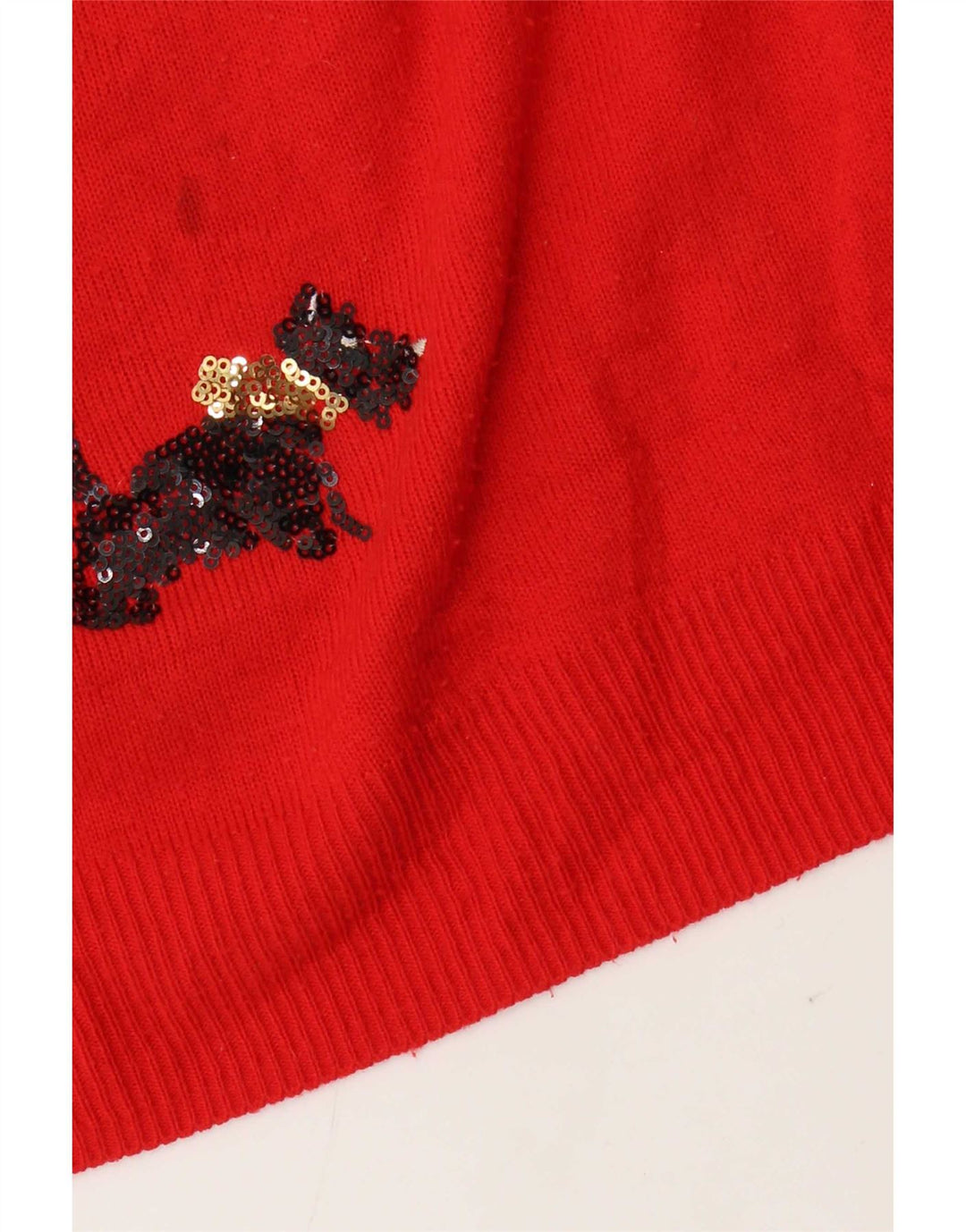 Marks & Spencer Dame Boat Neck Jumper Sweater UK 16 Large Red