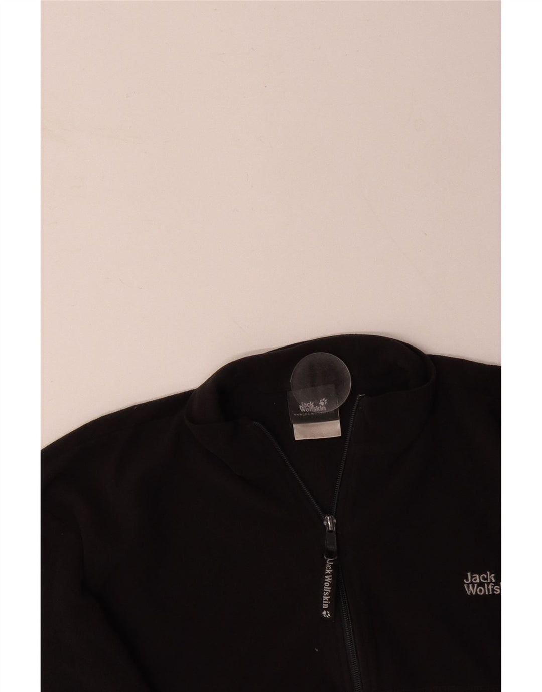 JACK WOLFSKIN Fleece Jumper med lynlås til mænd Stor sort polyester