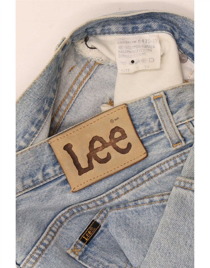 Lee Mens Brooklyn Straight Jeans W36 L30 Blå Bomuld