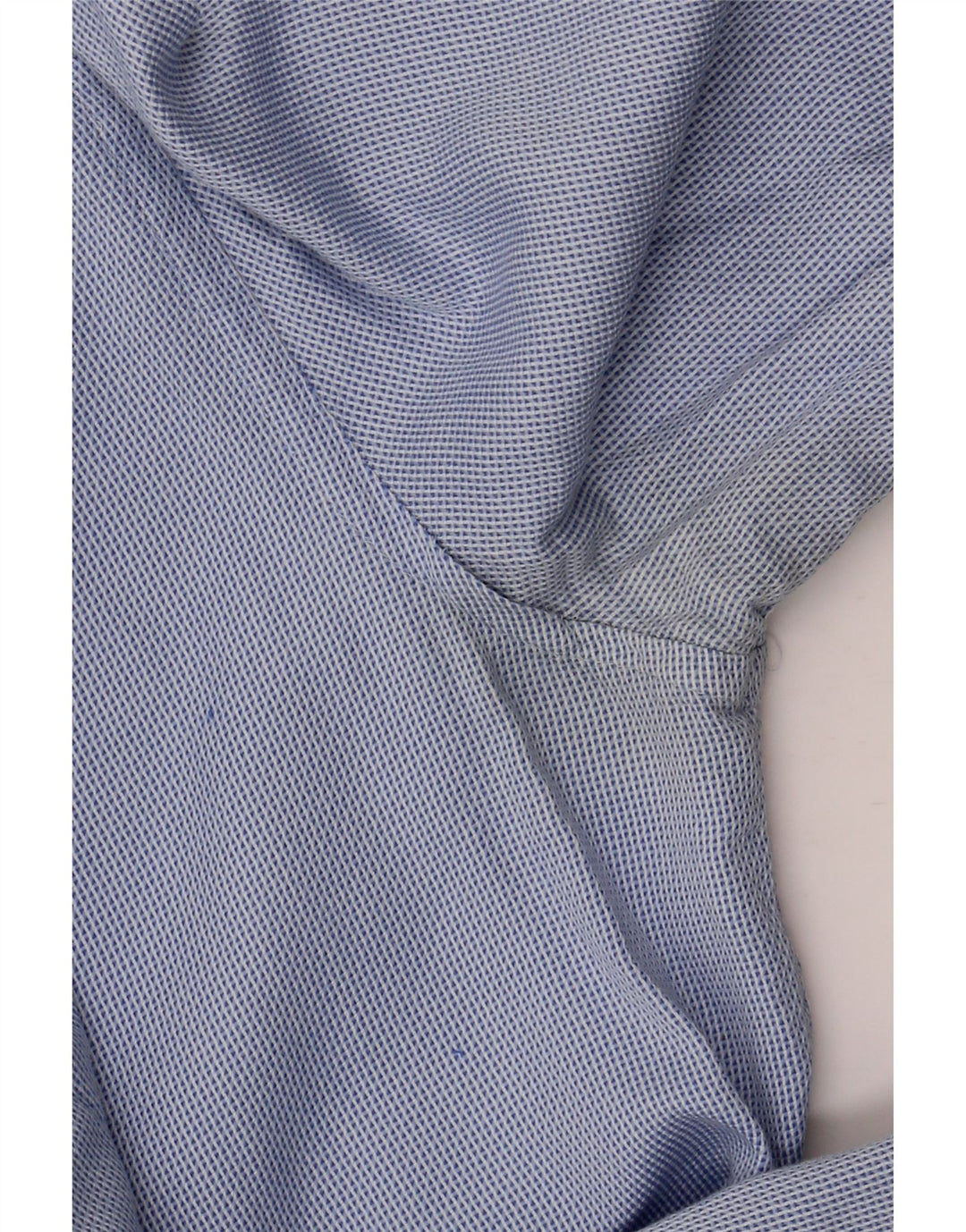 Zara Herre Slim Fit Skjorte Lille blå plettet bomuld
