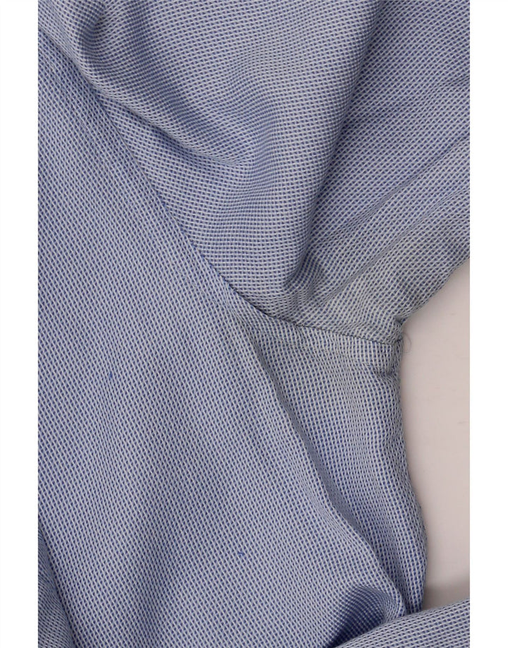 Zara Herre Slim Fit Skjorte Lille blå plettet bomuld