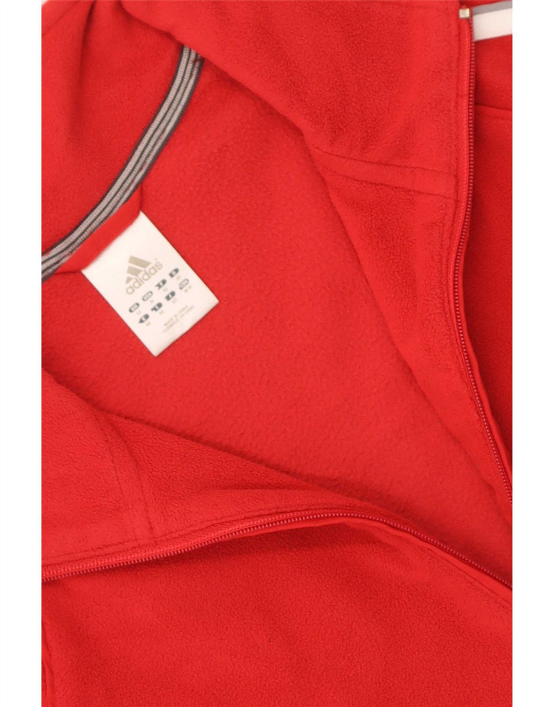 Adidas Dame Fleecejakke UK 14 Medium Rød