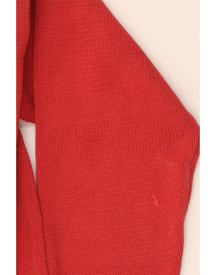 Orvis Dame Cardigan Sweater UK 18 XL Rød Bomuld